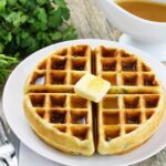 japaleno and bacon vegetarian waffles, fast and easy recipe